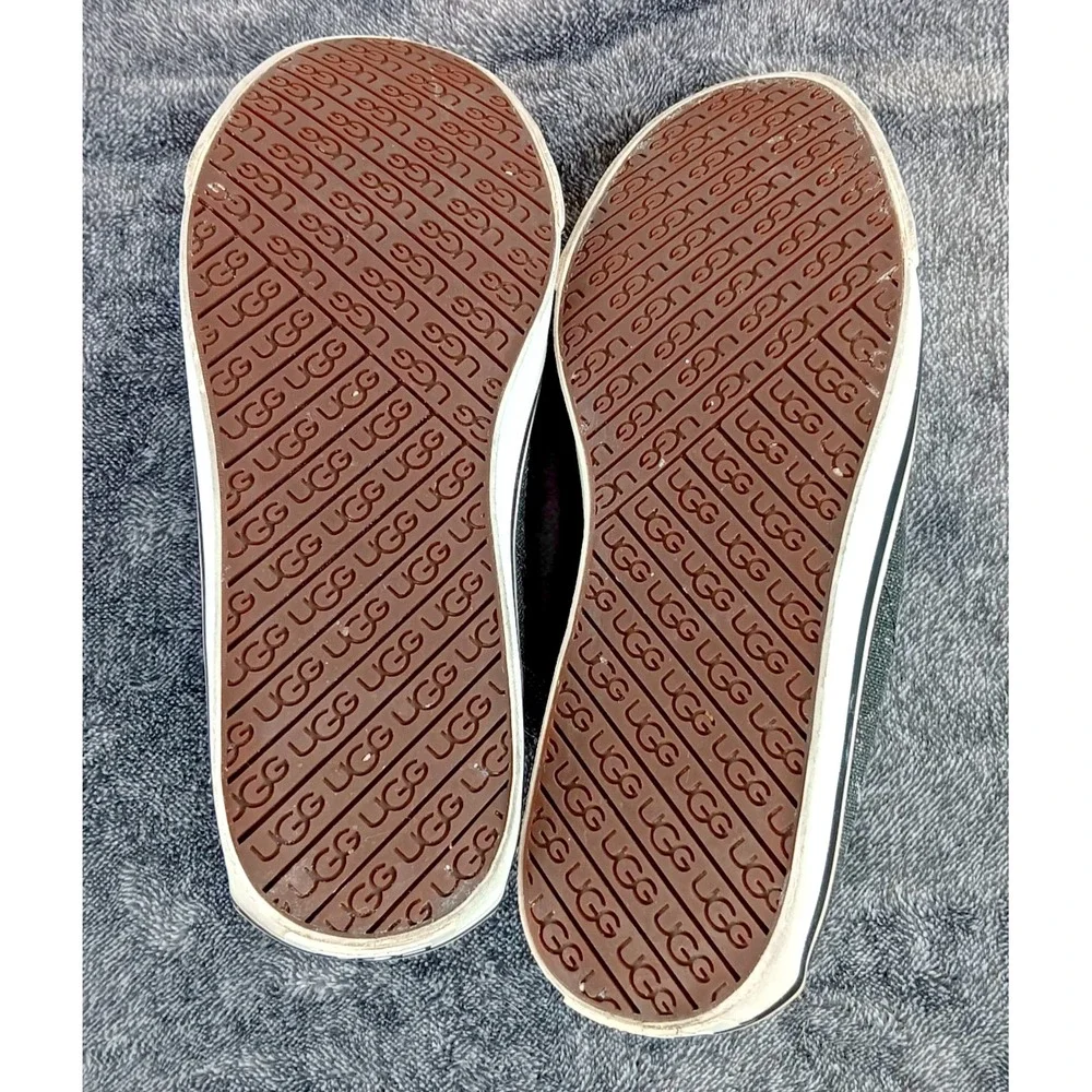 Ugg Australia Men's Canvas‎ Lace Up Sneakers Shoes Charcoal Gray Size 8.5